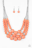 Paparazzi Accessories Flirtatiously Fruity Necklace Set - Orange