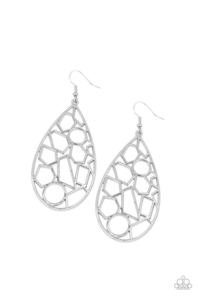 Paparazzi Accessories Reshaped Radiance Earrings - Silver