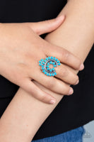 Paparazzi Accessories Trendy Talisman Ring - Blue