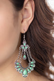 Paparazzi Accessories Unique Chic Earrings - Green