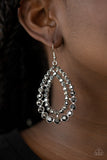 Paparazzi Accessories Glacial Glaze Earrings - Silver