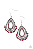 Paparazzi Accessories Castle Collection Earrings - Red