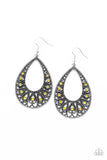 Paparazzi Accessories Love To Be Loved earrings - Yellow