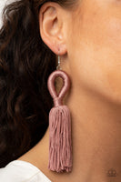 Paparazzi Accessories Tassels and Tiaras Earrings - Pink