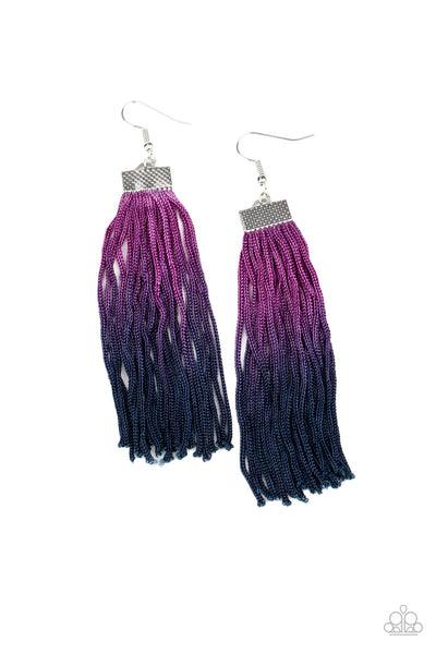 Paparazzi Accessories Dual Immersion Earrings - Purple