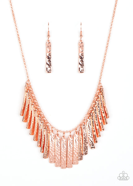 Paparazzi Accessories Metallic Muse Necklace - Copper
