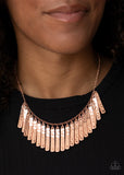 Paparazzi Accessories Metallic Muse Necklace - Copper