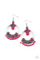 Paparazzi Accessories Palm Breeze Earrings - Pink
