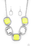 Paparazzi Accessories Pucker Up Necklace - Yellow