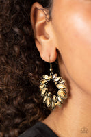 Paparazzi Accessories Try as I DYNAMITE Earrings - Brass