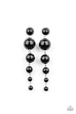 Paparazzi Accessories Living a WEALTHY Lifestyle Earrings - Black