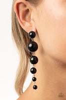 Paparazzi Accessories Living a WEALTHY Lifestyle Earrings - Black