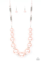 Paparazzi Accessories Pearly Prosperity Necklace - Pink