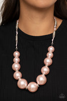 Paparazzi Accessories Pearly Prosperity Necklace - Pink
