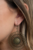 Paparazzi Accessories Rustic Groves Earrings - Brass