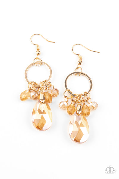 Paparazzi Accessories Unapologetic Glow Earrings - Gold