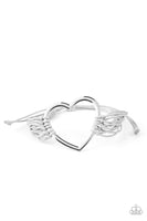 Paparazzi Accessories Playing With My HEARTSTRINGS Bracelet - Silver