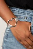 Paparazzi Accessories Playing With My HEARTSTRINGS Bracelet - Silver