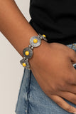 Paparazzi Accessories Flirty Finery Bracelet - Yellow