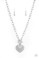 Paparazzi Accessories Heart-Stopping Sparkle Necklace - White