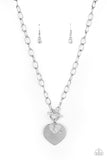 Paparazzi Accessories Heart-Stopping Sparkle Necklace - White