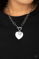 Paparazzi Accessories Heart-Stopping Sparkle Necklace - White