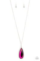 Paparazzi Accessories Watch Out For REIGN Necklace - Pink