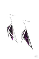 Paparazzi Accessories Evolutionary Edge Earrings - Purple