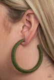 Paparazzi Accessories TWINE and Dine Earrings - Green