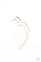 Paparazzi Accessories I HEART a Rumor Earrings - Rose Gold