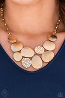 Paparazzi Accessories A Hard LUXE Story Necklace - Gold (FF Jan 2021)