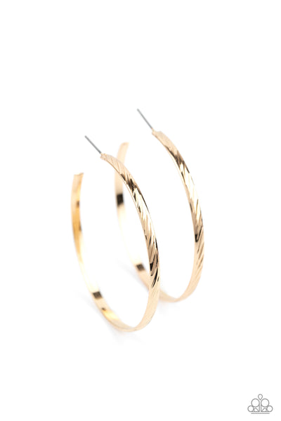Paparazzi Accessories Reporting for Duty Earrings - Gold