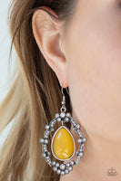 Paparazzi Accessories Icy Eden Earrings - Yellow