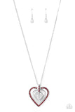 Paparazzi Accessories Bless Your Heart Necklace - Red