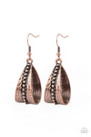 Paparazzi Accessories STIRRUP Some Trouble Earrings - Copper