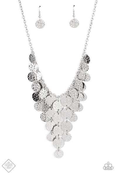 Paparazzi Accessories Spotlight Ready Necklace Fashion Fix (Feb 2021) - Silver