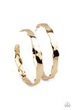 Paparazzi Accessories Exhilarated Edge Earrings - Gold