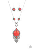 Paparazzi Accessories Majestic Mountaineer Necklace - Red