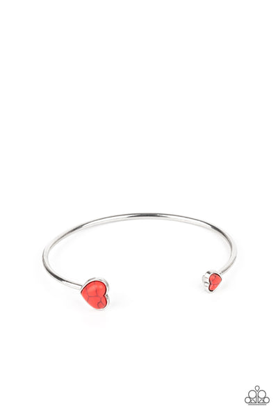 Paparazzi Accessories Romantically Rustic Bracelet - Red