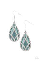 Paparazzi Accessories Crawling With Couture Earrings - Blue