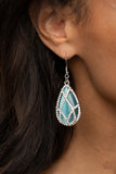 Paparazzi Accessories Crawling With Couture Earrings - Blue