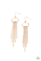 Paparazzi Accessories Tapered Twinkle Earrings - Gold