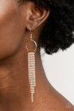 Paparazzi Accessories Tapered Twinkle Earrings - Gold
