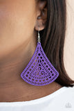 Paparazzi Accessories FAN to FAN Earrings - Purple