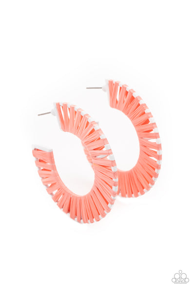 Paparazzi Accessories Everybody Conga! Earrings - Peach