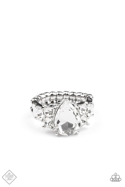 Paparazzi Accessories Happily Ever Eloquent Ring - Silver
