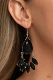 Paparazzi Accessories POWERHOUSE Call Earrings - Black