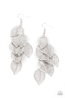 Paparazzi Accessories Limitlessly Leafy Earrings - Silver