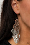 Paparazzi Accessories Limitlessly Leafy Earrings - Silver