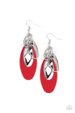 Paparazzi Accessories Ambitious Allure Earrings - Red
